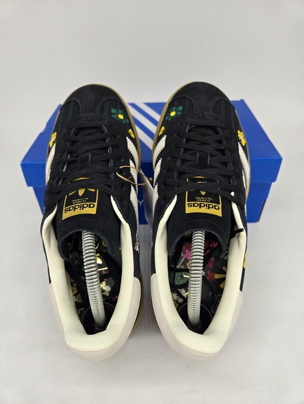 adidas Liberty London Gazelle Bold IH1922 Black Floral Women's Shoes Size 9.5 - Picture 5 of 8